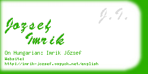 jozsef imrik business card