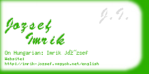 jozsef imrik business card
